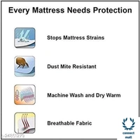 Feather Soft Quilted Micro Fabric Waterproof Elastic Strap Mattress Protector - LXW:78in X72in, White